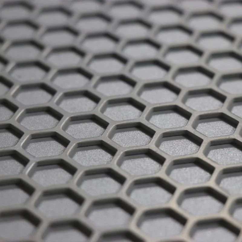 Hexagonal Aluminium Perforated Sheet