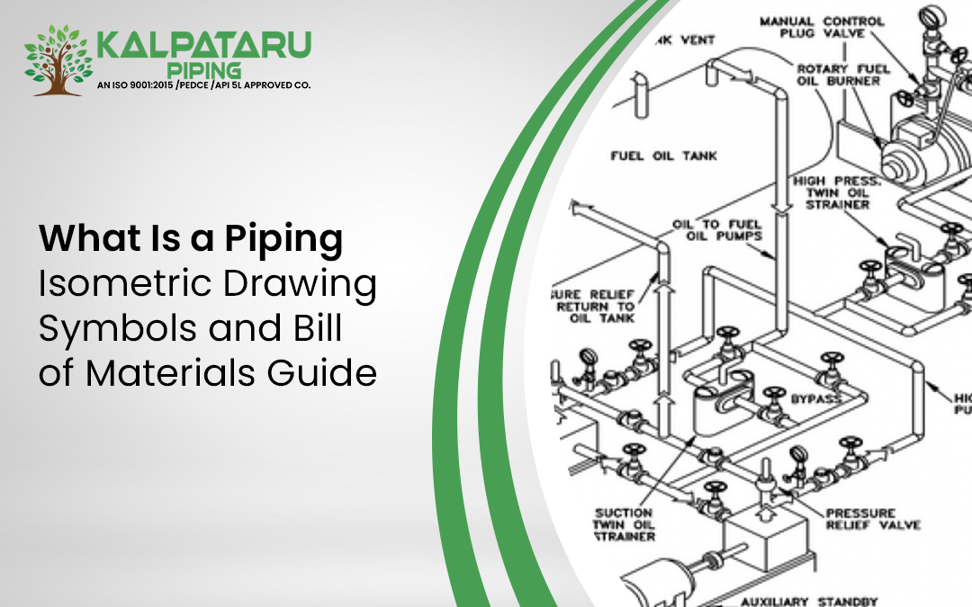 What Is a Piping Isometric Drawing? Symbols and Bill of Materials Guide